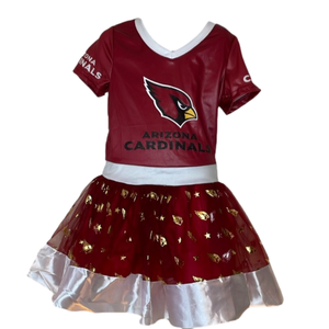 Arizona Cardinals Girl's NFL MVP Tailgate Tutu Dress Med NWT